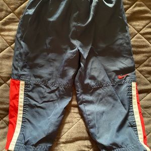 Nike elastic waist athletic pants blue and red